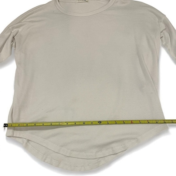 rag & bone Women's The Knit Longsleeve Top White Medium - Picture 8 of 9